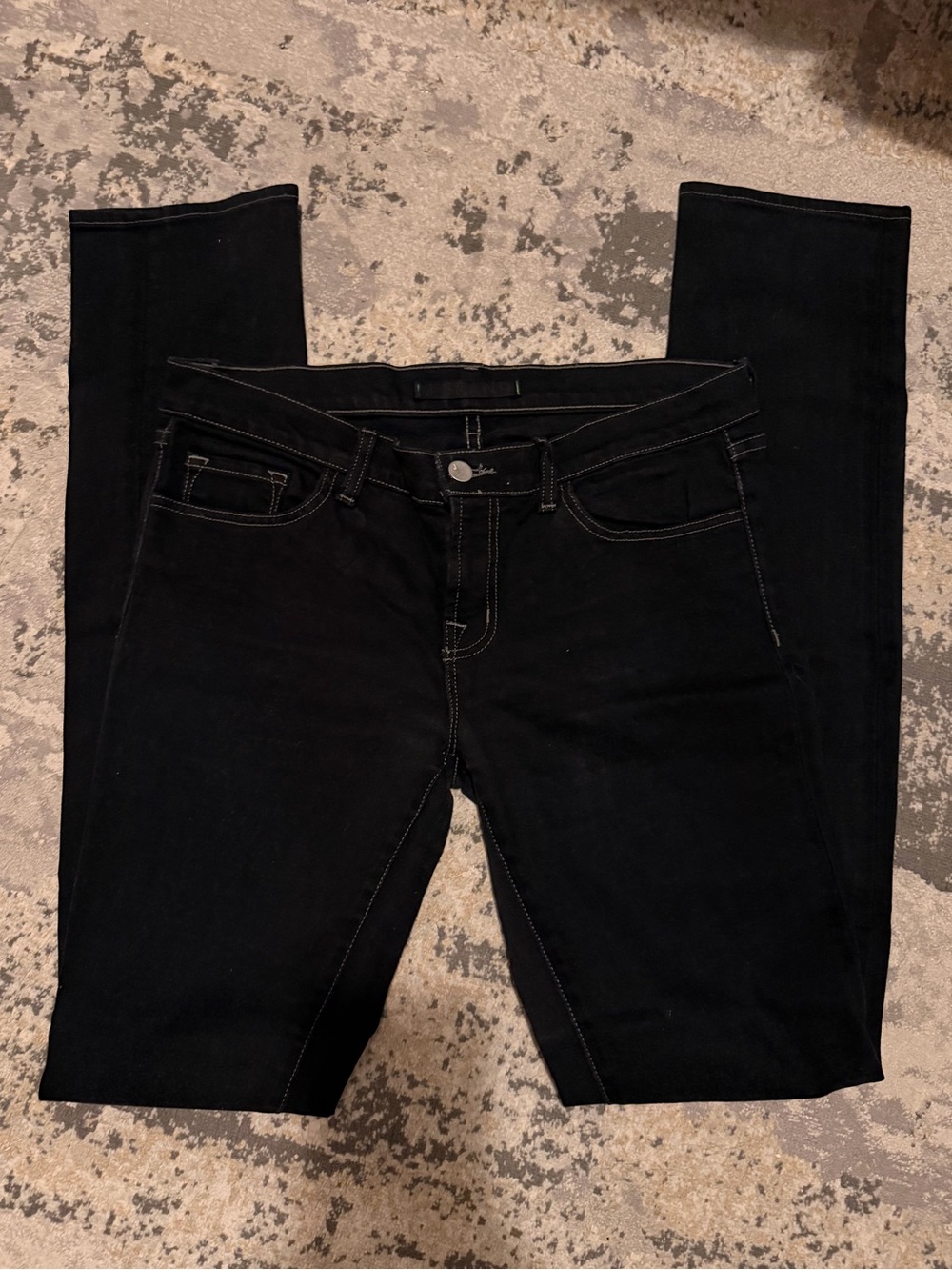 J Brand Black Straight Leg Jeans – 29 | Low Rise Stretch Denim